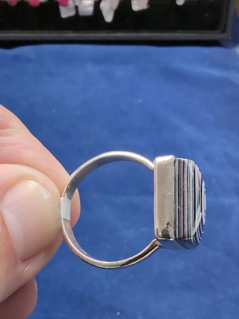 Fordite In SOLID STERLING SILVER 925 Size 9.5